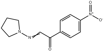 4'-Nitro-α-(1-pyrrolidinylimino)acetophenone Struktur