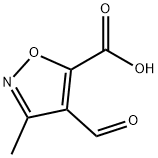 5-Isoxazolecarboxylic acid, 4-formyl-3-methyl- (9CI) Struktur