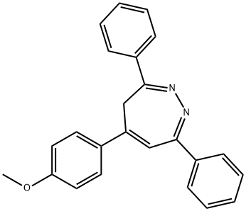 5-(4-Methoxyphenyl)-3,7-diphenyl-4H-1,2-diazepine Struktur