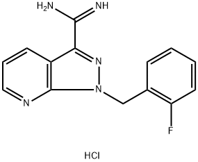 1-(2-氟芐基)-1H-吡唑并[3,4-B]吡啶-3-甲脒鹽酸鹽, 256499-19-1, 結(jié)構(gòu)式