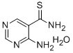 4-AMINOPYRIMIDINE-5-CARBOTHIOAMIDE HYDRATE Struktur