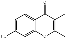 4H-1-Benzopyran-4-one, 7-hydroxy-2,3-dimethyl- Struktur