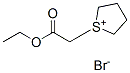 1-(2-ethoxy-2-oxoethyl)tetrahydrothiophenium bromide Struktur