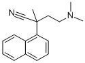 1-NAPHTHALENEACETONITRILE, alpha-(2-(DIMETHYLAMINO)ETHYL)-alpha-METHYL - Struktur