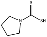 pyrrolidine dithiocarbamic acid Struktur