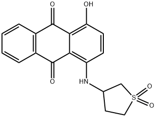 3-[[(9,10-Dihydro-9,10-dioxo-4-hydroxyanthracen)-1-yl]amino]tetrahydrothiophene 1,1-dioxide Struktur