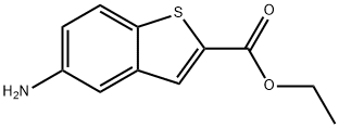 ETHYL 5-AMINO-1-BENZOTHIOPHENE-2-CARBOXYLATE Struktur