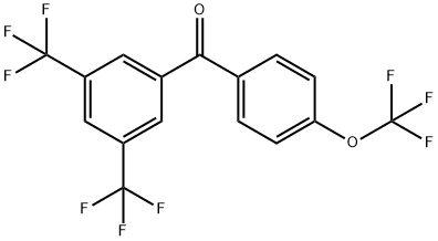 [3,5-DI(TRIFLUOROMETHYL)PHENYL][4-(TRIFLUOROMETHOXY)PHENYL]METHANONE Struktur