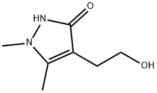 3H-Pyrazol-3-one,  1,2-dihydro-4-(2-hydroxyethyl)-1,5-dimethyl- Struktur