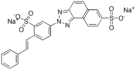 disodium 2-[4-styryl-3-sulphonatophenyl]-2H-naphtho[1,2-d]triazole-7-sulphonate  Struktur