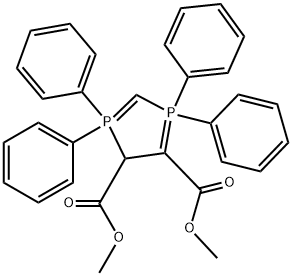 1,1,3,3-Tetraphenyl-4H-1,3-diphosphole-4,5-bis(carboxylic acid methyl) ester Struktur