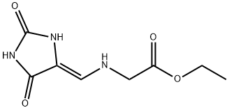 Glycine, N-[(Z)-(2,5-dioxo-4-imidazolidinylidene)methyl]-, ethyl ester (9CI) Struktur