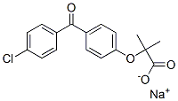 2-(4-(4-CHLOROBENZOYL)PHENOXY)-2-METHYLPROPANOIC ACID SODIUM SALT Struktur