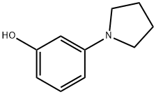 m-(1-pyrrolidinyl)phenol Struktur