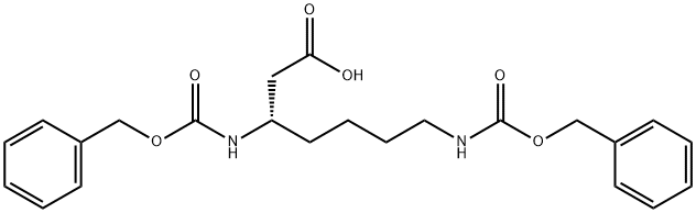 (S)-N,N''-BIS-CBZ-3,7-DIAMINOHEPTANOIC ACID Struktur