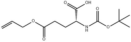 BOC-D-GLU(OALL)-OH Struktur