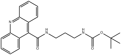 (3-[(ACRIDINE-9-CARBONYL)-AMINO]-PROPYL)-CARBAMIC ACID TERT-BUTYL ESTER Struktur