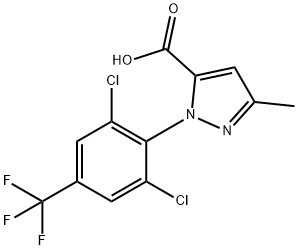 1-[2,6-DICHLORO-4-(FLUOROMETHYL)PHENYL]-3-METHYL-1H-PYRAZOLE-5-CARBOXYLIC ACID Struktur