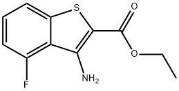 ethyl 3-amino-4-fluoro-1-benzothiophene-2-carboxylate Struktur