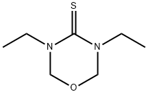 3,5-Diethyltetrahydro-4H-1,3,5-oxadiazine-4-thione Struktur