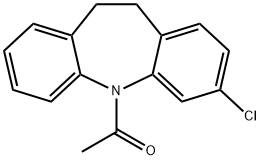 5-Acetyl-3-chloro-10,11-dihydro-5H-dibenz[b,f]azepine Struktur