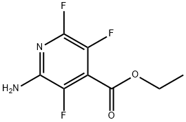 2-Amino-3,5,6-trifluoro-4-pyridinecarboxylicacidethylester Struktur