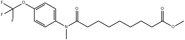 METHYL 9-[METHYL-4-(TRIFLUOROMETHOXY)ANILINO]-9-OXONONANOATE Struktur