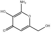 4H-Pyran-4-one, 2-amino-3-hydroxy-6-(hydroxymethyl)- (8CI,9CI) Struktur