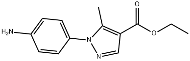 ETHYL 1-(4-AMINOPHENYL)-5-METHYL-1H-PYRAZOLE-4-CARBOXYLATE Struktur