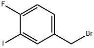 4-(BROMOMETHYL)-1-FLUORO-2-IODOBENZENE Struktur