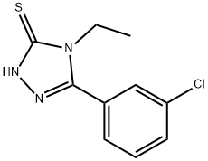 5-(3-CHLOROPHENYL)-4-ETHYL-4H-1,2,4-TRIAZOLE-3-THIOL Struktur