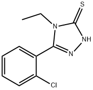 5-(2-CHLOROPHENYL)-4-ETHYL-4H-1,2,4-TRIAZOLE-3-THIOL Struktur