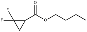 N-BUTYL 2,2-DIFLUOROCYCLOPROPANECARBOXYLATE Struktur