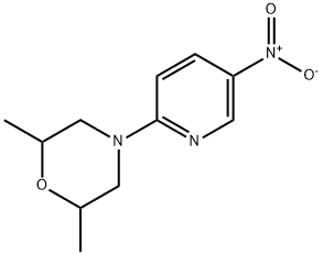 2,6-diMethyl-4-(5-nitropyridin-2-yl)Morpholine Struktur