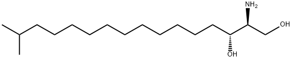 15-Methylhexadeca Sphinganine Struktur