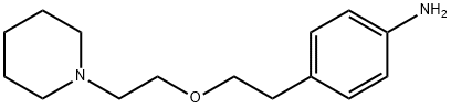 1-[2-[(p-Aminophenethyl)oxy]ethyl]piperidine Struktur