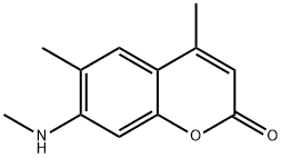 4,6-dimethyl-7-(methylamino)-2-benzopyrone Struktur