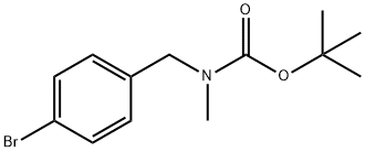 (4-BROMO-BENZYL)-METHYL-CARBAMIC ACID TERT-BUTYL ESTER Struktur