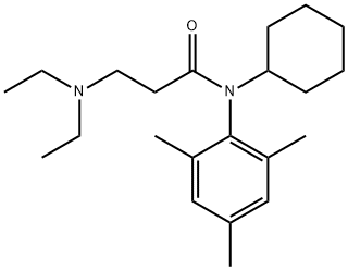 N-Cyclohexyl-3-(diethylamino)-N-(2,4,6-trimethylphenyl)propionamide Struktur