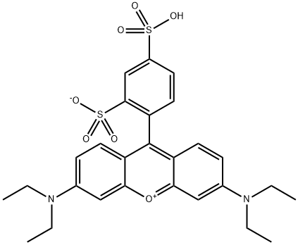 Hydrogen-3,6-bis(diethylamino)-9-(2,4-disulfonatophenyl)xanthylium