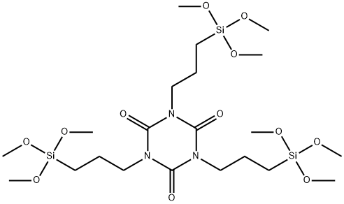 1,3,5-トリス[3-(トリメトキシシリル)プロピル]-1,3,5-トリアジン-2,4,6(1H,3H,5H)-トリオン 化學(xué)構(gòu)造式