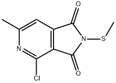 4-chloro-6-methyl-2-(methylthio)-2,3-dihydro-1H-pyrrolo[3,4-c]pyridine-1,3-dione Struktur