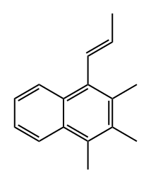 1,2,3-trimethyl-4-[(E)-prop-1-enyl]naphthalene Struktur