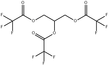 Tris(trifluoroacetic acid)1,2,3-propanetriyl ester Struktur