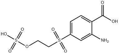 2-AMINOBENZOIC ACID-4-HYDROXYETHYL SULFONE SULFATE ESTER Struktur