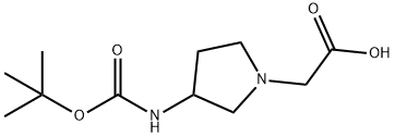 3-(DL)-N-BOC-1-PYRROLIDINEACETIC ACID Struktur