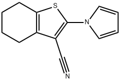 2-(1H-Pyrrol-1-yl)-4,5,6,7-tetrahydro-1-benzothiophene-3-carbonitrile Struktur