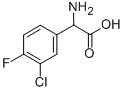 3-CHLORO-4-FLUORO-DL-PHENYLGLYCINE Struktur