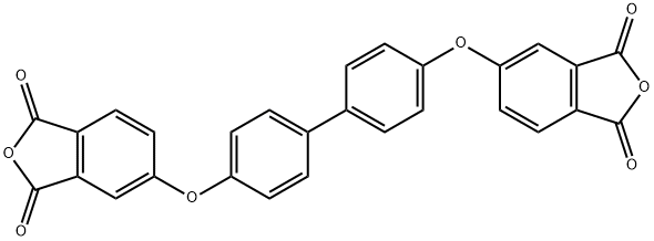 5,5'-((1,1'-Biphenyl)-4,4'-diylbis(oxy))bis-1,3-isobenzofurandione Struktur