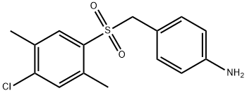 4-[[(4-CHLORO-2,5-DIMETHYLPHENYL)SULFONYL]METHYL]ANILINE Struktur